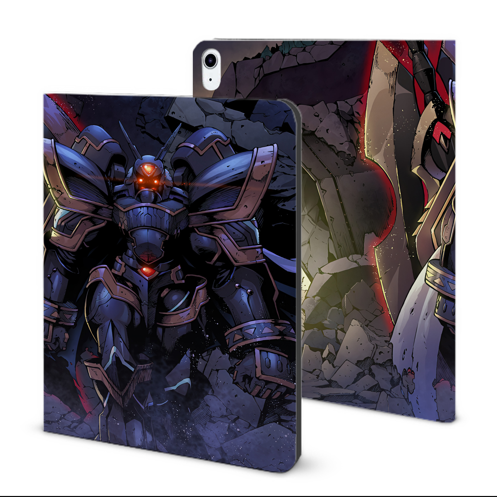 （画像用） Digimon デジタルモンスター/デジモン IPad ケース ブック型 PUレザー TPU 耐衝撃 軽量 薄型 ペン収納なし 全面保護 IPad 各モデル対応
